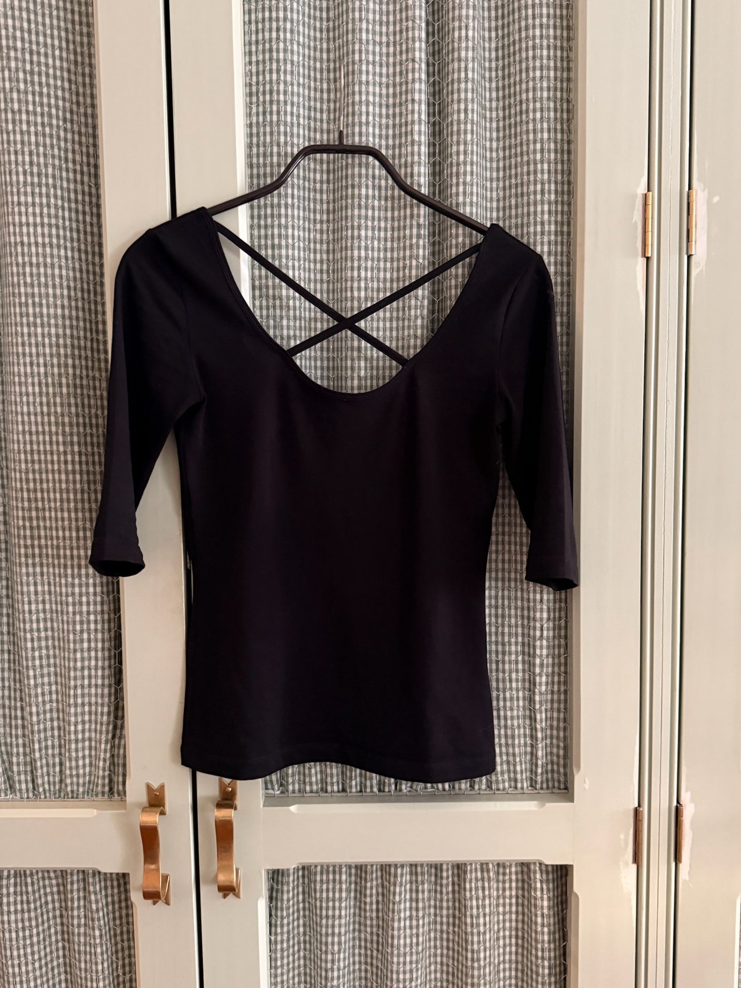 The Cross Over Ballet Top | Noir [Black]