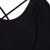 Puff Tee with Criss Cross | Noir