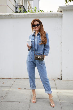 Downtown Vibes Jumpsuit - Denim