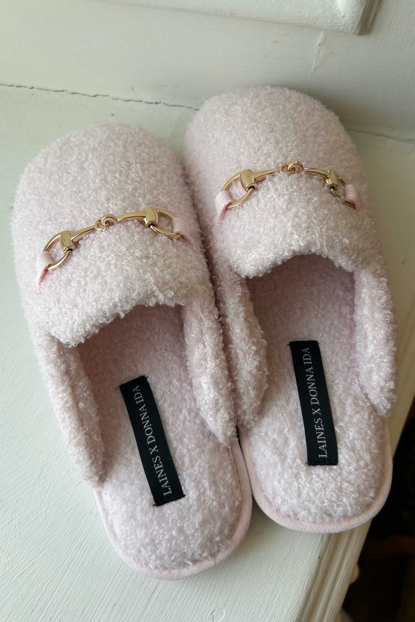 DONNA IDA X LAINES LONDON THE RACHEL SLIPPER | PINK ICE BABY